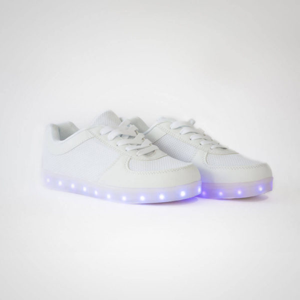 DNK White Shoes with LED - Image 2